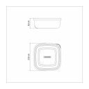 Ver imagem 3 de Pote Tramontina Freezinox em Aço Inox Quadrado com Tampa Plástica 23 Cm 3,6 L