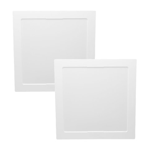 Kit 6 Plafon Luminária Led Quadrado Embutir 18w 3000/6500k Cor:quente