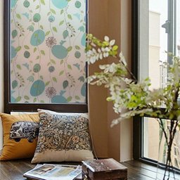 Pelicula Adesivo Eletrostatica Vidro Jateado Desenho Flores - 4