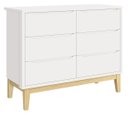 Ver imagem 4 de Jogo de Quarto para Bebê Classic New Branco Fosco com Natural - MoveisAqui