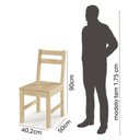 Ver imagem 4 de Mesa de Jantar 2 Cadeiras e 1 Bancos Madeira Maciça Guará CabeCasa MadeiraOriginals