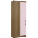 Ver imagem 1 de Guarda Roupa de Canto Reto Modulado 90cm 1 Porta Paris Luciane Móveis