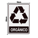 Ver imagem 2 de Combo 3 Adesivos De Sinalização Lixo Orgânico 15x20 Acesso - S-238 F9e