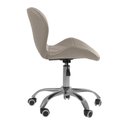 Ver imagem 6 de Cadeira Office Eiffel Slim com Base Giratória e Ajustável - Bege + E-book