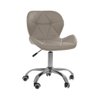 Cadeira Office Eiffel Slim com Base Giratória e Ajustável - Bege - 1