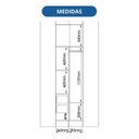 Ver imagem 5 de Móveis para Quarto Módulo Canto Reto 2 Porta Infinity Marrom/Cedro/Blush Line