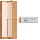 Ver imagem 7 de Móveis para Quarto Módulo Canto Reto 2 Porta Infinity Marrom/Cedro/Blush Line