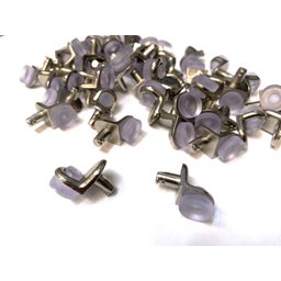 Suporte De Prateleira De Vidro Com Ventosa e Pino Fixador Niquelado (Kit com 10 Unidades) - 9