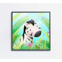 Ver imagem 1 de Quadro Infantil Zebra Medidas 80x80 Cm Impressão Vidro Acrílico
