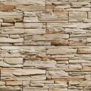 Ver imagem 1 de Papel de Parede Pedra Canjiquinha Tons Beges - 3,30x0,50m