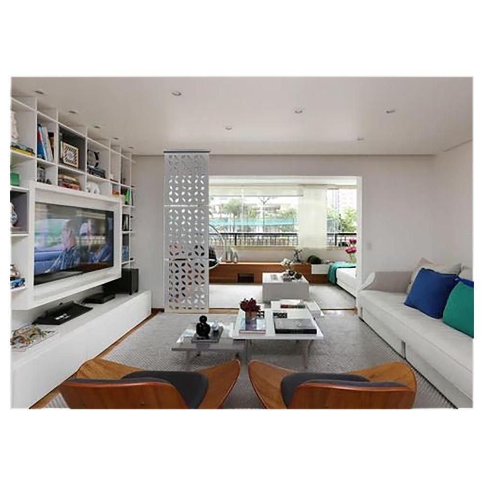 Painel Biombo Divisória Ambiente Decorativo 70x245 Branco - 2