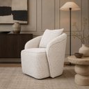 Ver imagem 1 de Poltrona Decorativa Orbe Bouclê Moscow Design Orgânico Moderno