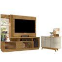 Ver imagem 1 de Estante Home Theater Frizz Plus Cumaru com Aparador para Sala Buffet Monza Cumaru Opala -madetec