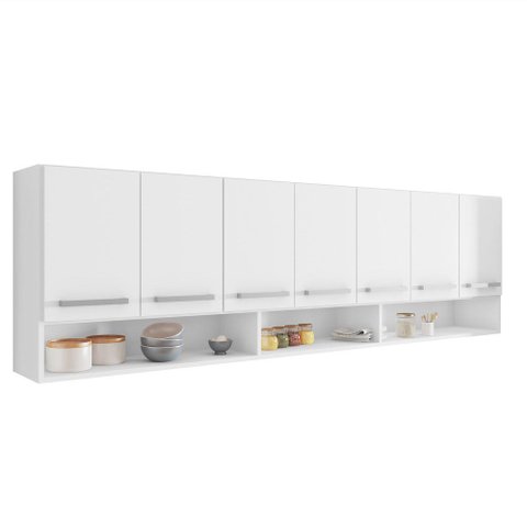 Armário Aéreo para Cozinha 7 Portas Luxemburgo