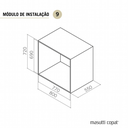 Ver imagem 3 de Gaveta Paneleiro 670mm Multiuso Fruteira Aramada Deslizante Corrediça Cozinha Cromada
