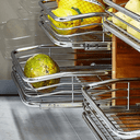 Ver imagem 4 de Gaveta Paneleiro 670mm Multiuso Fruteira Aramada Deslizante Corrediça Cozinha Cromada