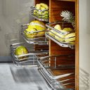 Ver imagem 2 de Gaveta Paneleiro 670mm Multiuso Fruteira Aramada Deslizante Corrediça Cozinha Cromada