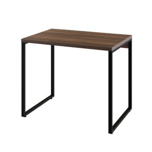 Mesa para Escritório Office Estilo Industrial 0,90m Kuadra Nogal
