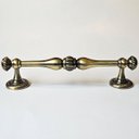 Ver imagem 3 de Puxador Duplo Bergen 280mm Bronze Antigo Porta Pivotante Correr Passagem Madeira Vidro Rústico