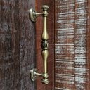 Ver imagem 5 de Puxador Duplo Bergen 280mm Bronze Antigo Porta Pivotante Correr Passagem Madeira Vidro Rústico