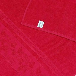 Toalha de Banho Gigante Banhão Algodão - Vermelho - 3