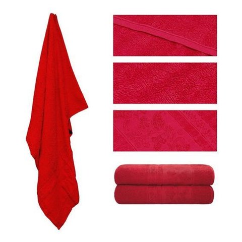Toalha de Banho Gigante Banhão Algodão - Vermelho