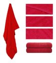 Ver imagem 1 de Toalha de Banho Gigante Banhão Algodão - Vermelho