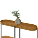 Ver imagem 6 de Aparador Para Sala de Estar Jantar Industrial Sintético Caramelo Nord L05 Nature Preto - Lyam Decor