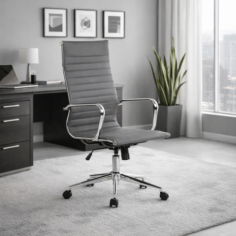 Cadeira de Escritório Presidente Esteirinha em Corino Sevilha