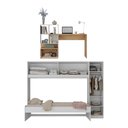 Ver imagem 5 de Conjunto Quarto Cama Solteiro com Colchão/guarda-roupas/escrivaninha Multimóveis Mp4225 Branco/