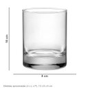 Ver imagem 2 de Jogo 3 Peças Copo Baixo de Vidro Bormioli Rocco 300ml Transparente 10x8x8cm Água