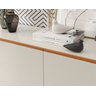 Aparador Buffet Ares Lux 4 Portas Premium Sala Hall Organizador Pés Madeira Maciça Cor Off White - 3
