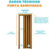 Porta Sanfonada Pvc 0,72x2,10 Multilit Cerejeira - 3