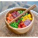Ver imagem 2 de Bowl e Hashi Artesanal em Madeira Teca Importado de Bali