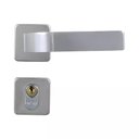 Ver imagem 2 de Porta de Madeira Semi-Oca Padrão Curupixá Lisa Bat14 cm Eco Fech Modena Externa 210X82 Lado Direito