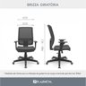 Cadeira Escritório Presidente Ergonômica NR17 Tela Mesh Brizza - 5