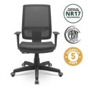 Ver imagem 2 de Cadeira Escritório Presidente Ergonômica NR17 Brizza Tela