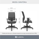 Ver imagem 5 de Cadeira Escritório Presidente Ergonômica NR17 Brizza Tela