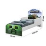 Cama Infantil Quarto Menina Menino Adesivado 100% Mdf com Colchão Minecraft Ad - 2