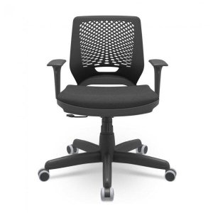 Cadeira para Escritório Ergonômica Giratória Beezi Plaxmetal
