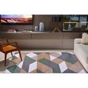 Ver imagem 5 de Tapete Sala / Quarto Classic Maiorca - Caramelo Verde 24 100 X 150 Cm - Desenho Geométrico - J Serra