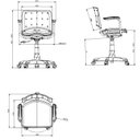 Ver imagem 3 de Cadeira para Escritório Ergonômica Secretária Giratória Ergoplax Nr17
