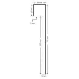 Rodapé de Sobrepor (pacote com 4un) 12cm Branco Liso | Santa Rita Reveste - 2