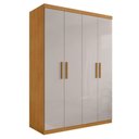 Ver imagem 2 de Roupeiro 4 Portas e 3 Gavetas Palmas Naturalle Off White