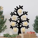 Ver imagem 3 de Árvore Dourada com Bolinhas de Natal 28cmx40cm - Cria Arte Laser Dourado