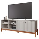Ver imagem 1 de Rack Bancada Holanda 185cm Off White/cinamomo para Tv até 60” - Permóbili