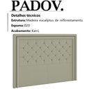 Ver imagem 3 de Cabeceira Casal 140 cm Padov Veludo SL 940 Peer