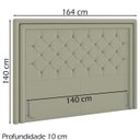 Ver imagem 4 de Cabeceira Casal 140 cm Padov Veludo SL 940 Peer