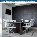Ver imagem 5 de Kit 2 Cadeiras Office Manhattan Esteirinha Fratini Revestida em Poliuretano (pu) Branco Base Fixa