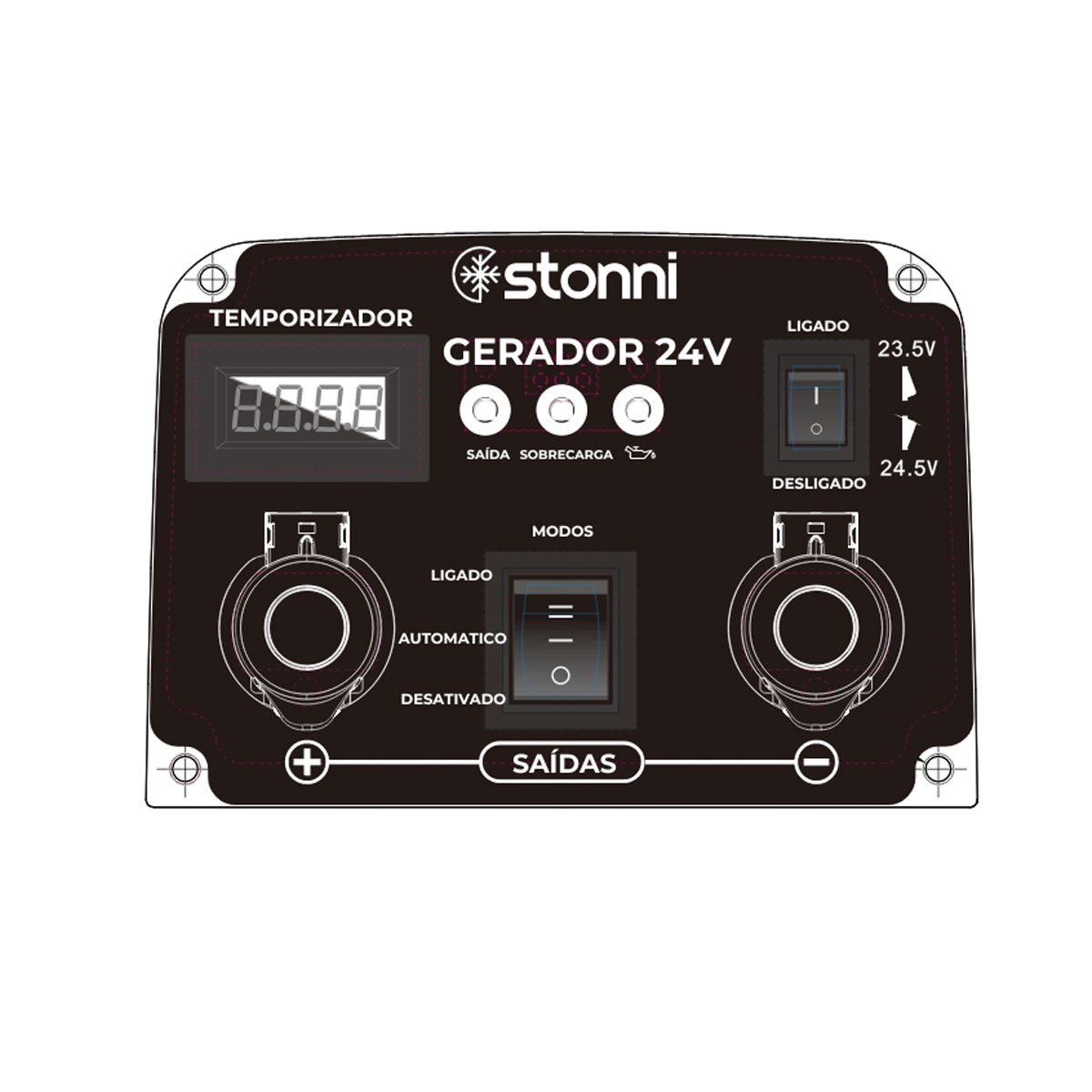 Gerador Automotivo de Energia Portátil Stonni 24v - 8